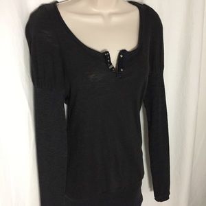 We The Free People S Charcoal Gray Top